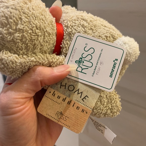 Vintage RUSS Bunny Bean Bag Terry Plush Toy - Picture 3 of 3